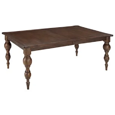 Rectangular Dining Table with Two Leaves
